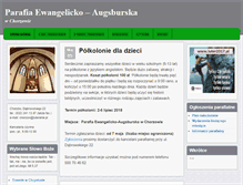 Tablet Screenshot of chorzow.luteranie.pl