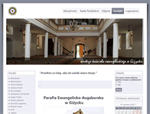 Tablet Screenshot of gizycko.luteranie.pl